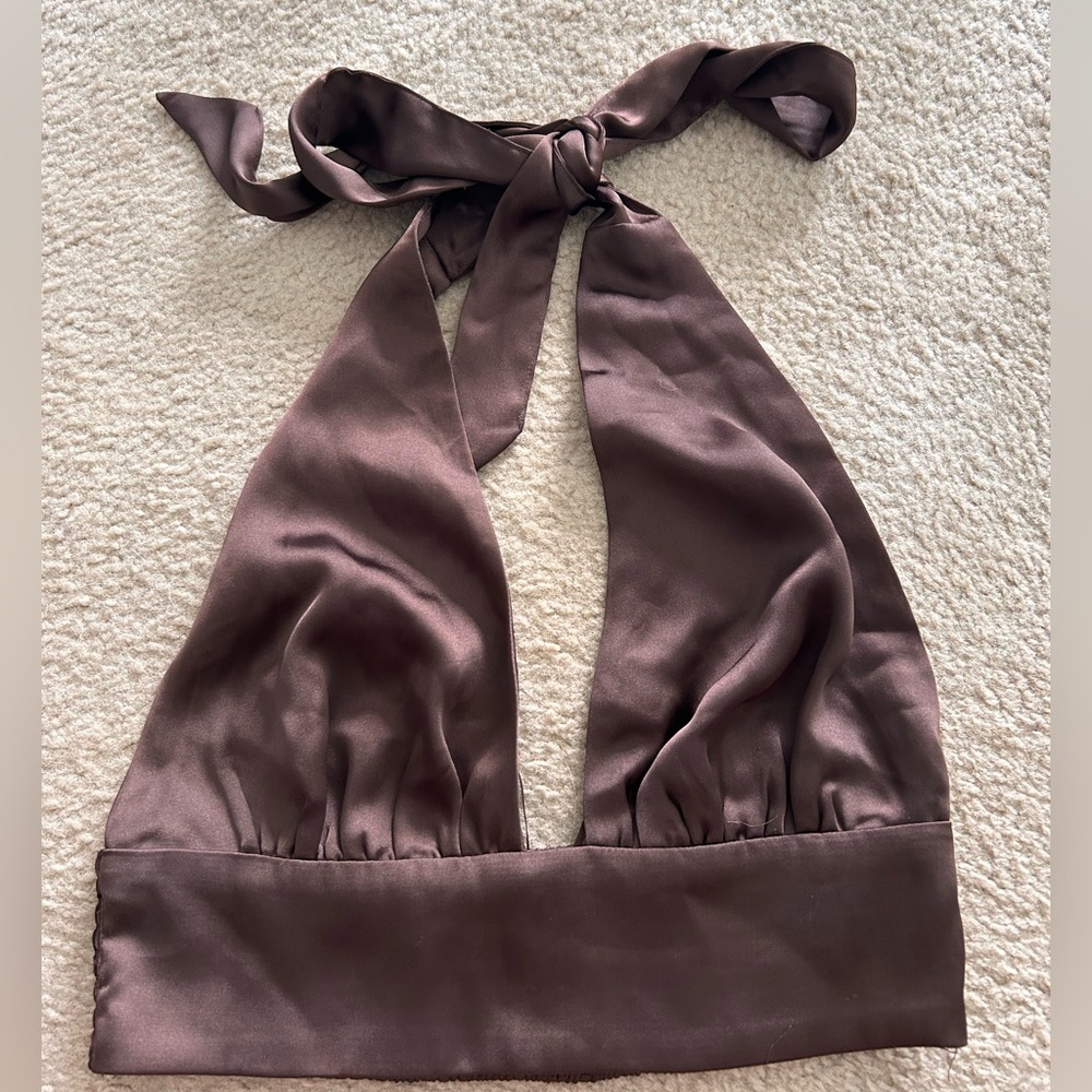 Satin Halter Top